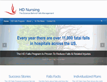 Tablet Screenshot of hdnursing.com